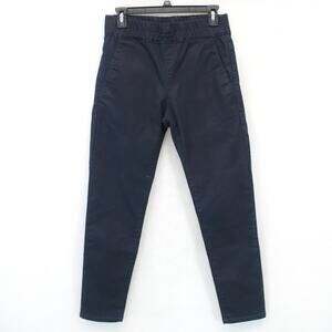 Flog Skinny Jeans Jeggings Snakeskin Dark Blue Elastic Waist Pull On Size 28